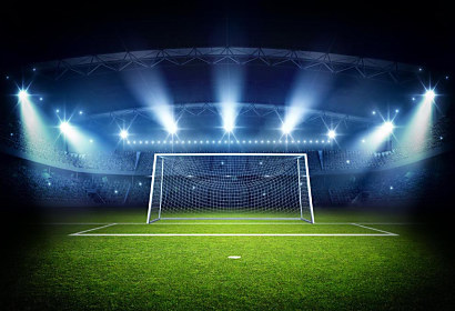 Fototapeta Osvetlený futbalový štadión 1445